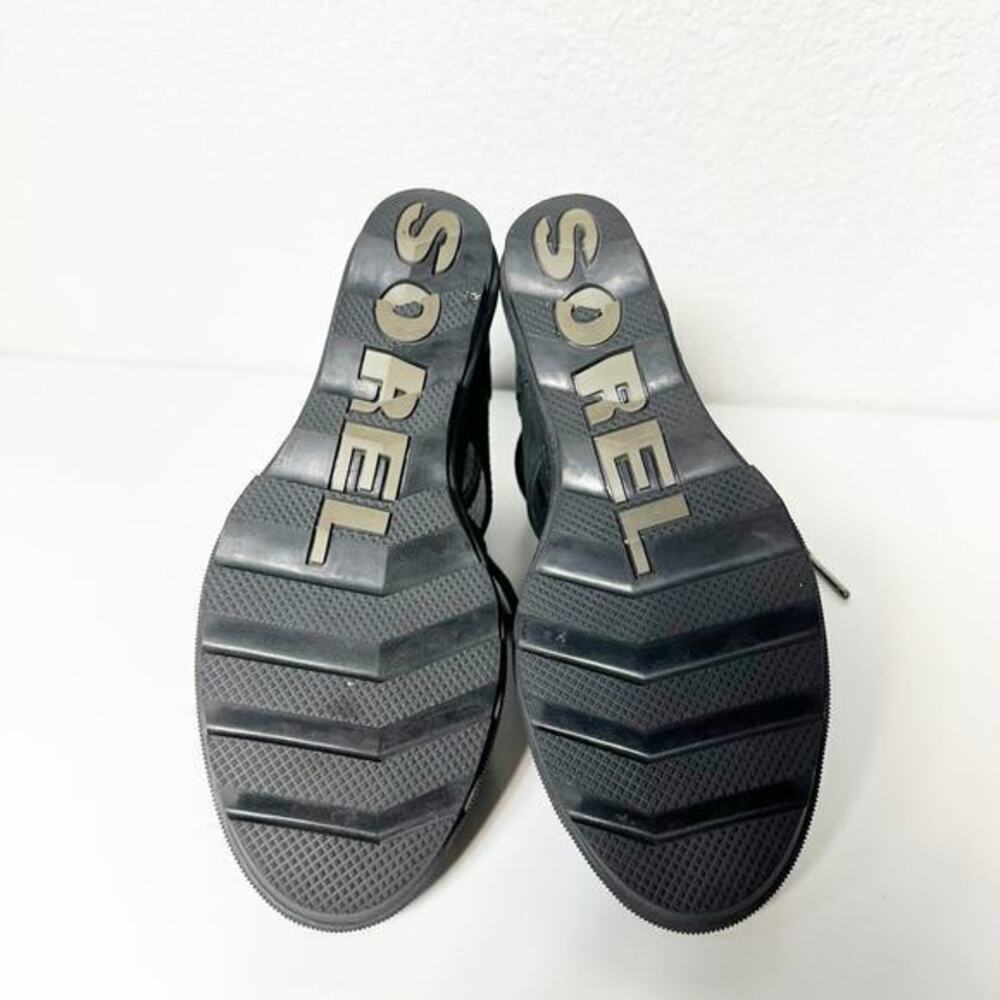 Sorel Womens Joanie II Lace Up Gladiator‎ Wedge Sandals in Black Size 8.5 - Picture 9 of 10